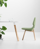 Chaise OBLIQUE Chêne — Bleu