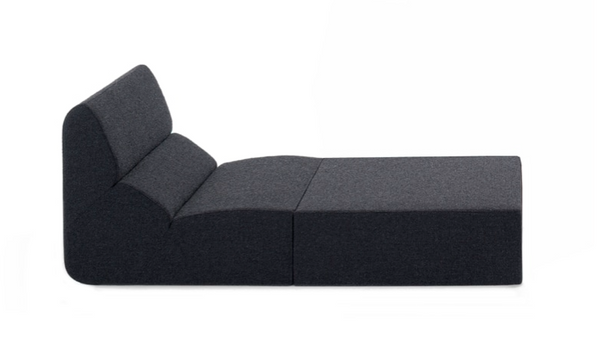 Chaise longue LAYOUT — Noir