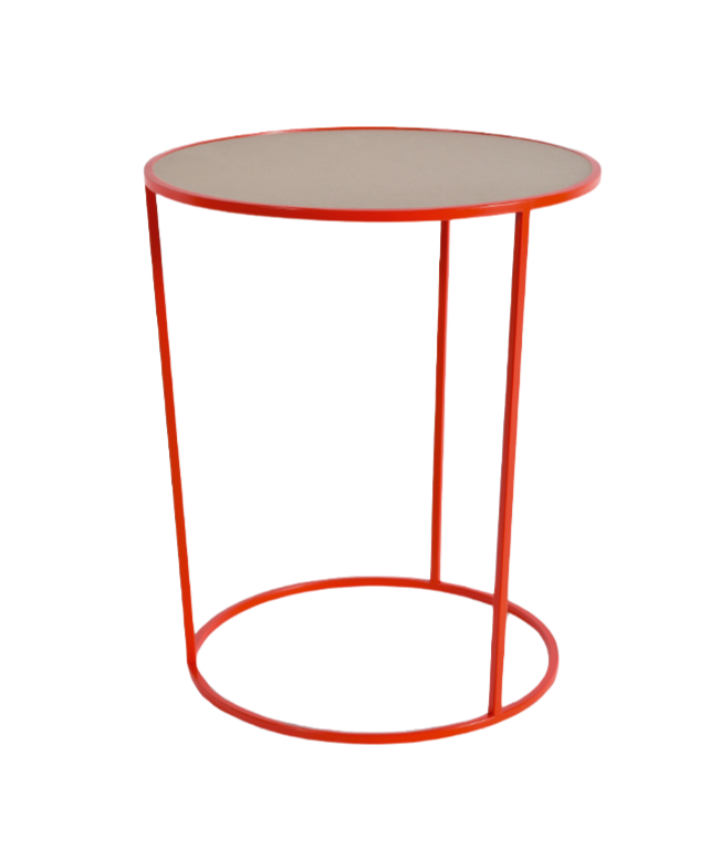 Table d'appoint Costance Rotondo — Rouge Papavero