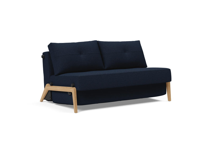 Canapé-lit CUBED 140 Wood — 528 Mixed Dance Blue