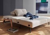 Canapé-lit CUBED 140 Wood — 612 Blida Sand Grey