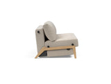Canapé-lit CUBED 140 Wood — 612 Blida Sand Grey