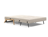 Canapé-lit CUBED 140 Wood — 612 Blida Sand Grey