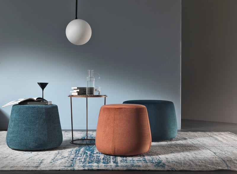 Table d'appoint Costance en marbre Emperador — Marron