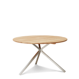Table de diner Ronde Frisbee — Chêne Blanc