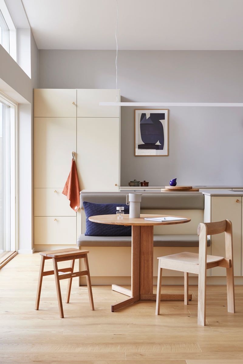 Table de diner Trefoil Ø65 — Chêne