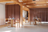 Table de diner Trefoil Ø65 — Chêne