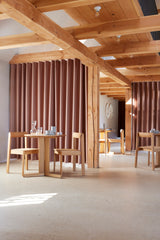 Table de diner Trefoil Ø65 — Chêne