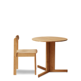 Table de diner Trefoil Ø65 — Chêne