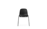 Chaise Form Stacking Black Steel — Black