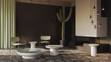 Table basse miroir Francis grande — Bleu & Jaune