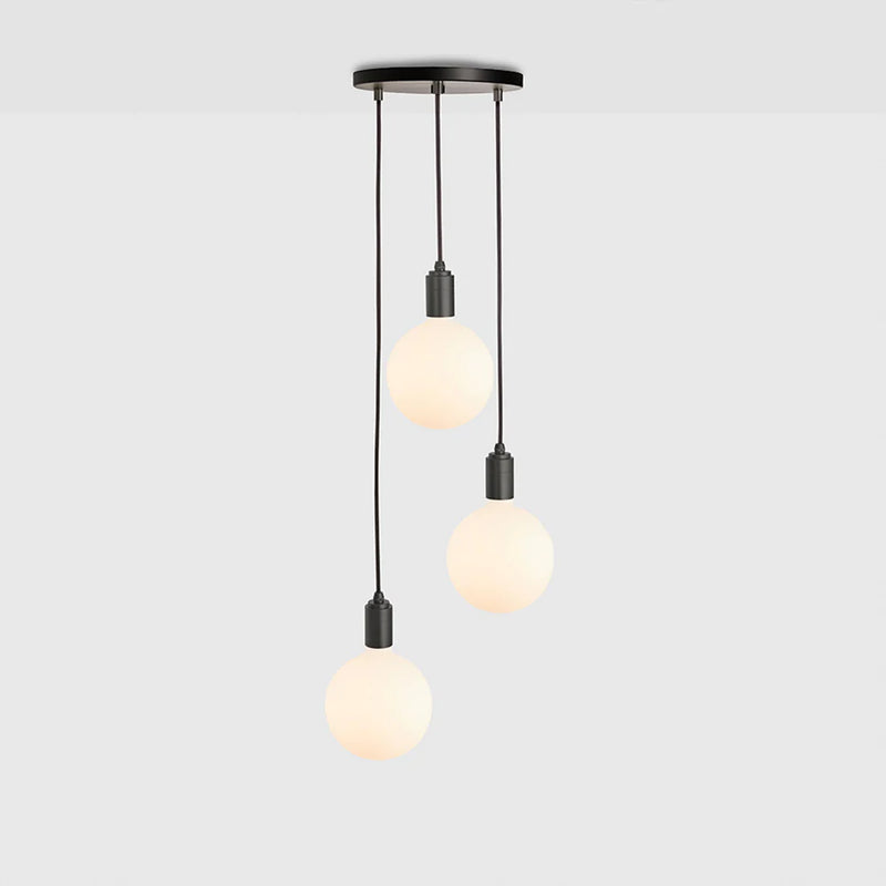 Suspension Triple Pendant Sphere IV Noir — Graphite