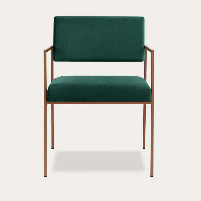 Chaise accoudoirs Cube — Vert