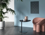 Table basse Hug — Marbre noir & Métal noir