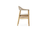 Chaise avec accoudoirs Herit Oak — Sand