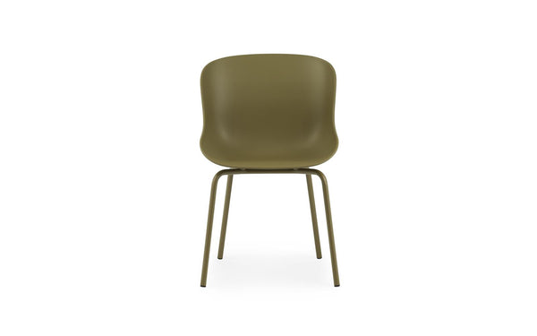 Chaise de diner Hyg en Acier — Olive