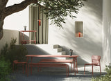 Banc de jardin sans dossier Weekend — Terracotta