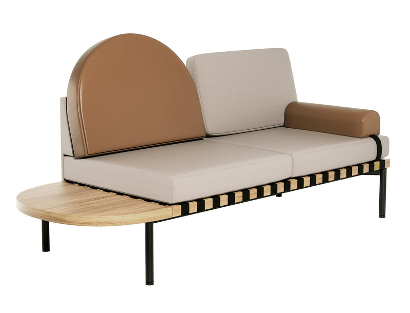 Daybed Grid — Gris Beige