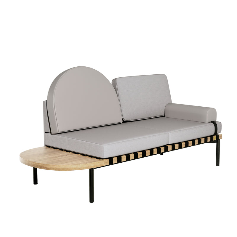 Daybed Grid — Gris Bleu