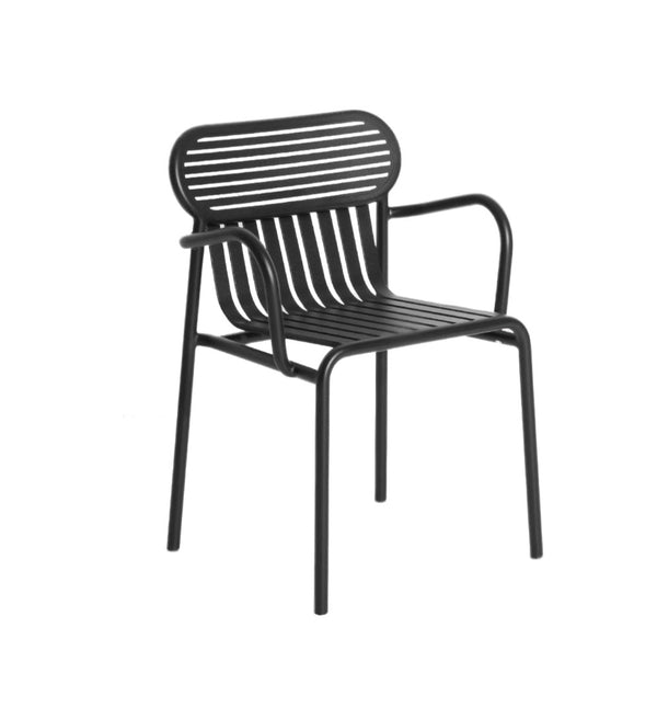 Chaise avec accoudoirs Weekend — Noir