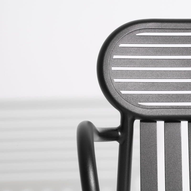 Chaise avec accoudoirs Weekend — Noir