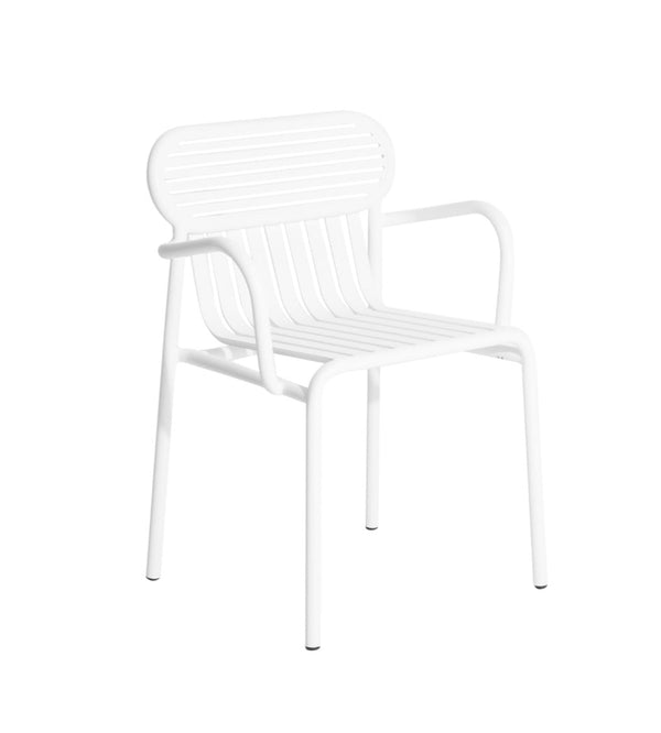 Chaise avec accoudoirs Weekend — Blanc