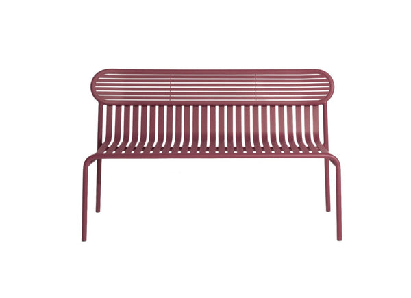 Banc de jardin Weekend — Rouge-brun
