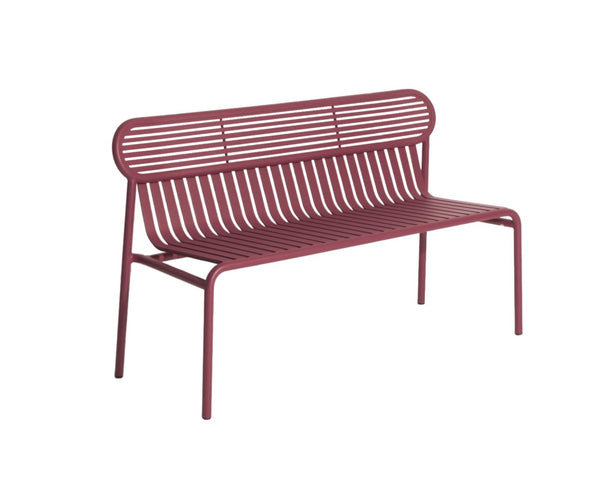 Banc de jardin Weekend — Rouge-brun