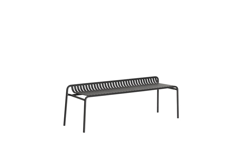 Banc de jardin sans dossier Weekend — Noir