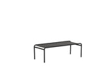 Banc de jardin sans dossier Weekend — Noir