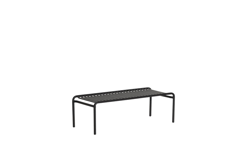 Banc de jardin sans dossier Weekend — Noir