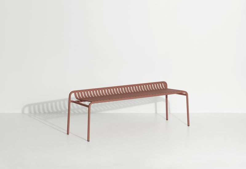 Banc de jardin sans dossier Weekend — Terracotta