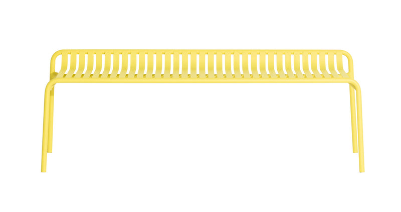 Banc de jardin sans dossier Weekend — Jaune