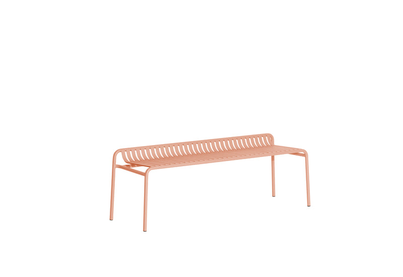 Banc de jardin sans dossier Weekend — Blush