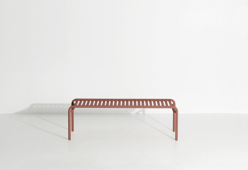 Banc de jardin sans dossier Weekend — Terracotta