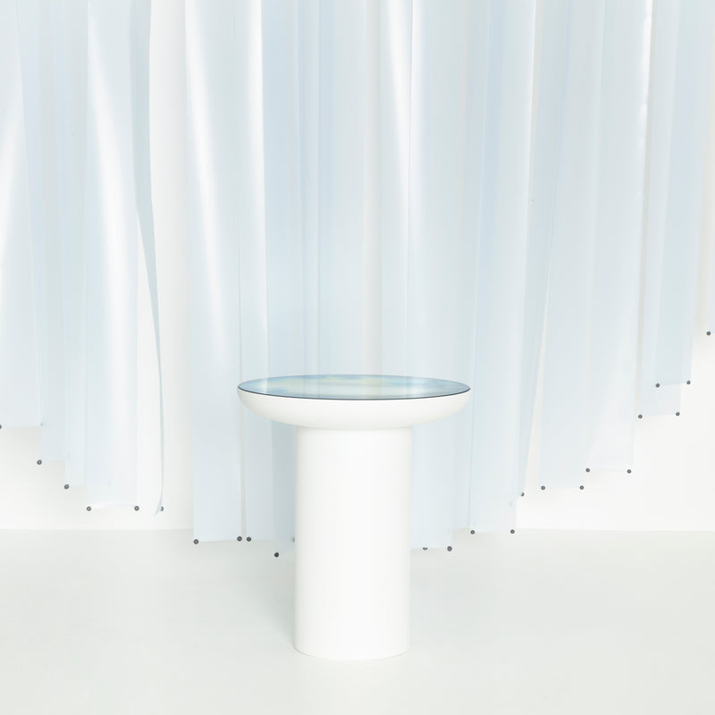 Table basse miroir Francis petite — Bleu & Jaune