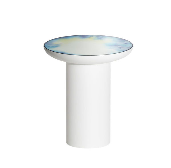 Table basse miroir Francis petite — Bleu & Jaune