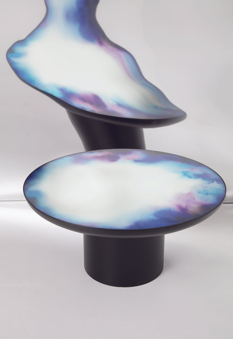 Table basse miroir Francis grande — Bleu & Violet