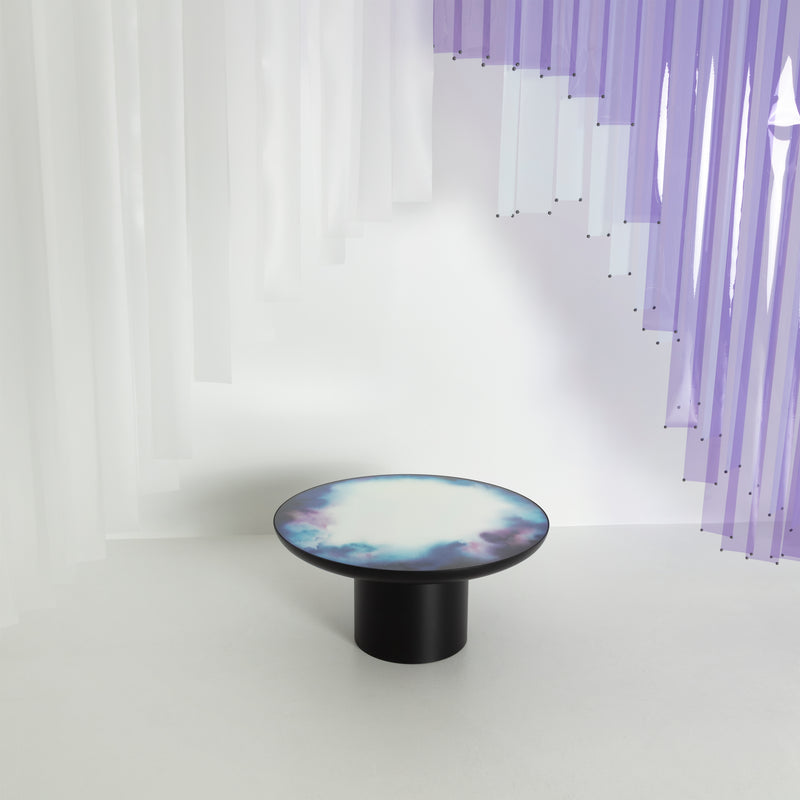 Table basse miroir Francis grande — Bleu & Violet