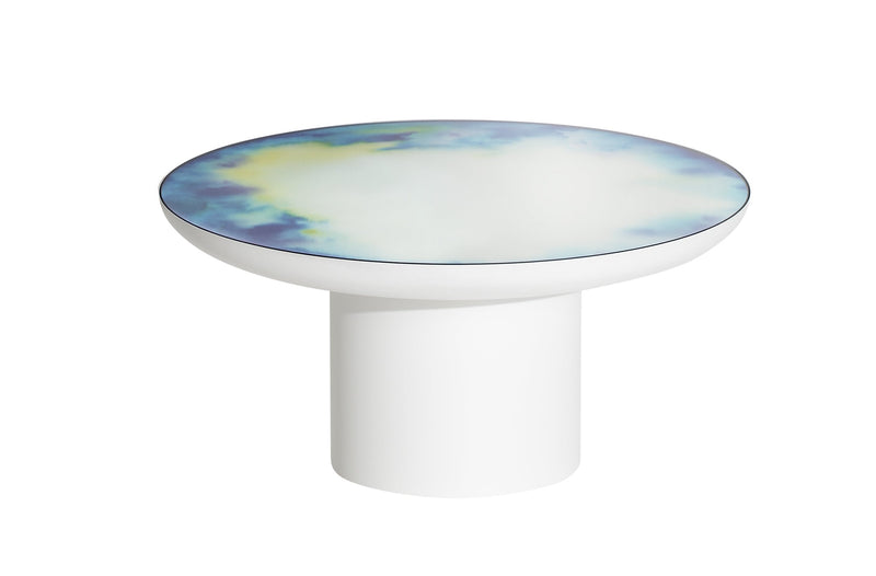 Table basse miroir Francis grande — Bleu & Jaune