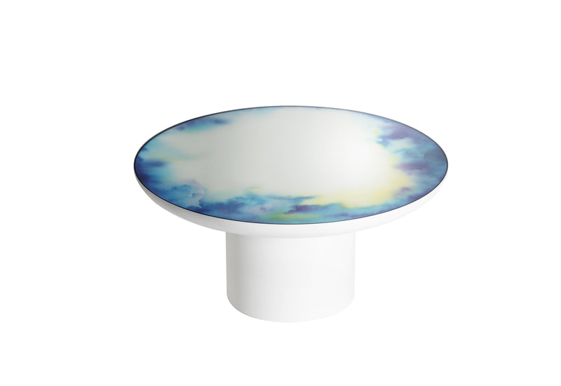 Table basse miroir Francis grande — Bleu & Jaune