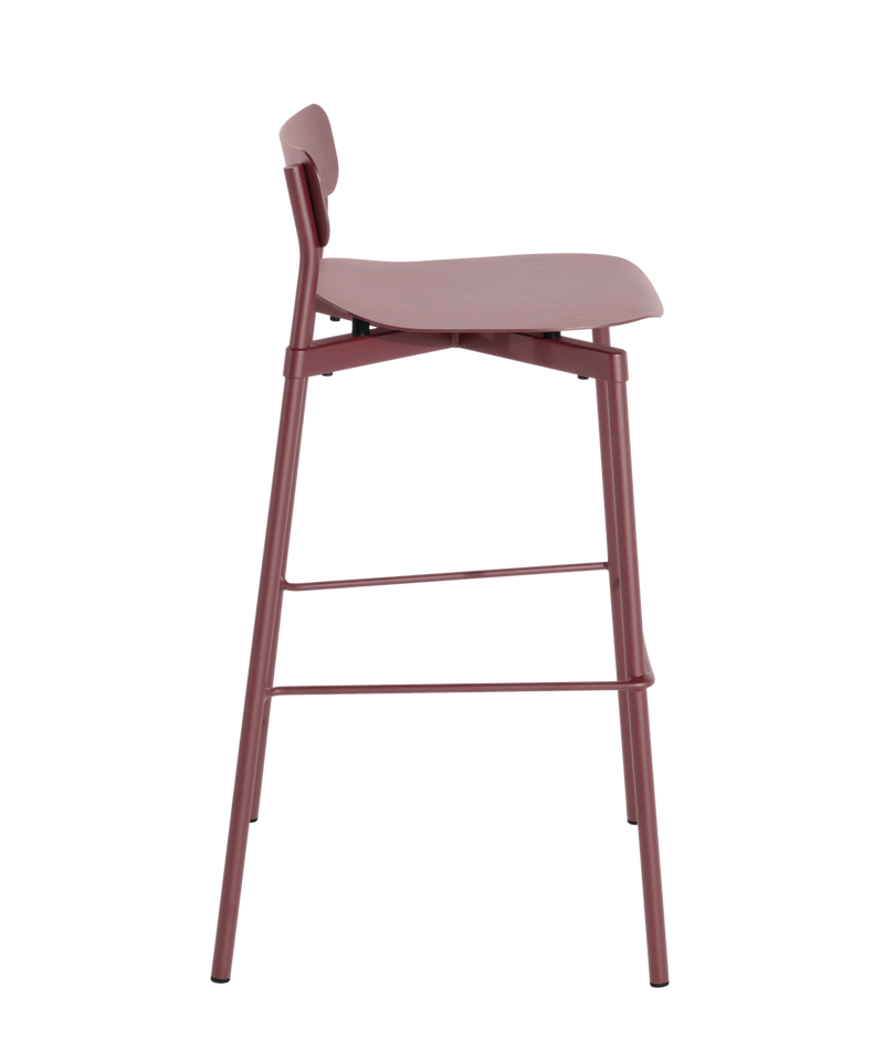 Tabouret de bar Fromme — Rouge-brun