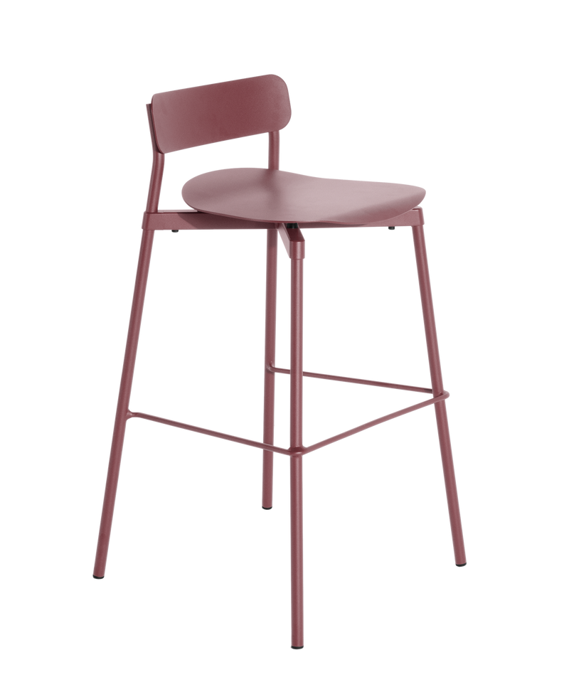 Tabouret de bar Fromme — Rouge-brun