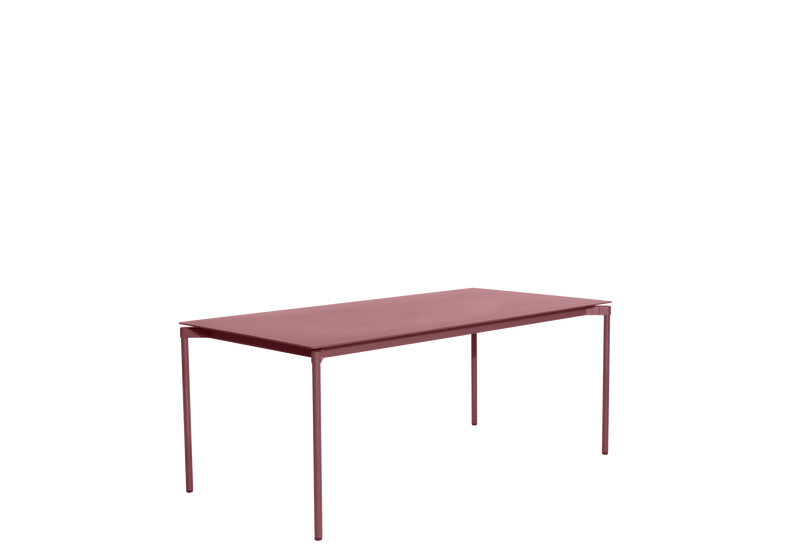 Table de diner Fromme - rectangulaire — Rouge-brun