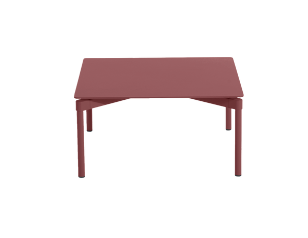 Table basse Fromme — Rouge-brun