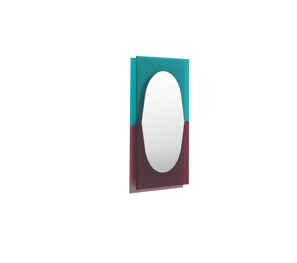Miroir Wander Petit — Griotte & Emeraude