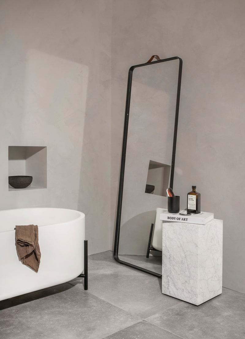 Table Plinth en marbre — Tall Blanc