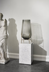 Table Plinth en marbre — Tall Blanc