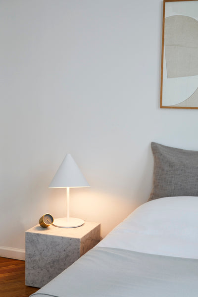 Table basse en marbre Plinth — Cubic blanc