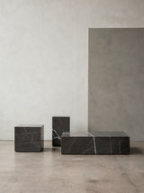 Table basse en marbre Plinth — Cubic gris